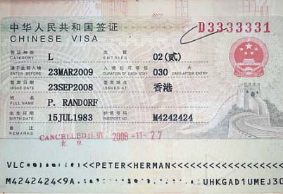 china visa for tourist